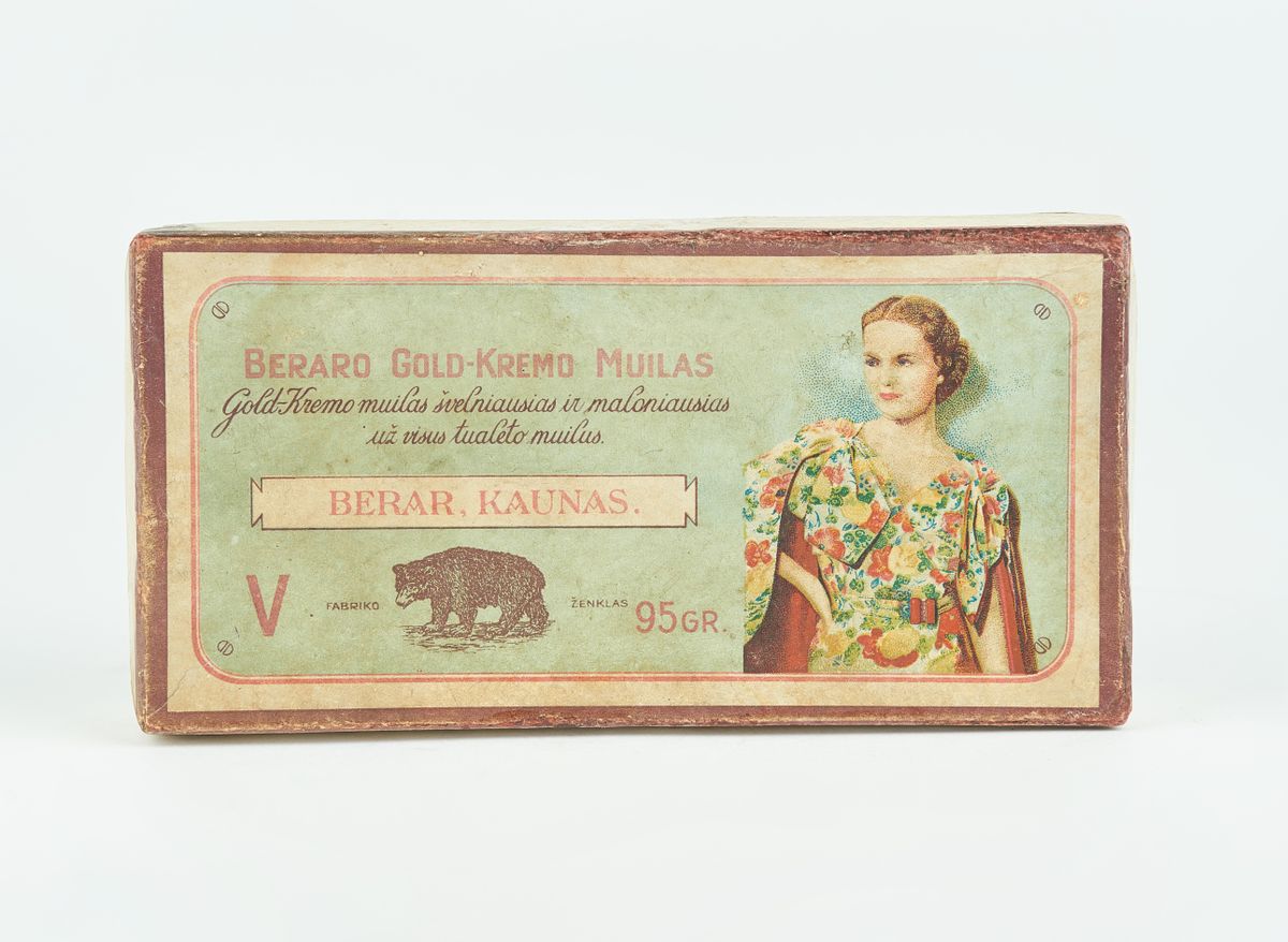 Beraro Gold-kremo muilas. Dingęs štetlas muziejaus kolekcija.