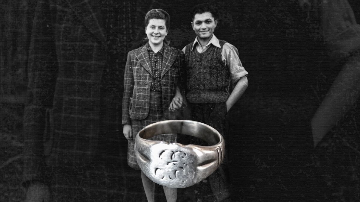 Boruchas Grodnikas ir Pnina Sukienikaitė. Tzippy Balog asmeninė kolekcija.